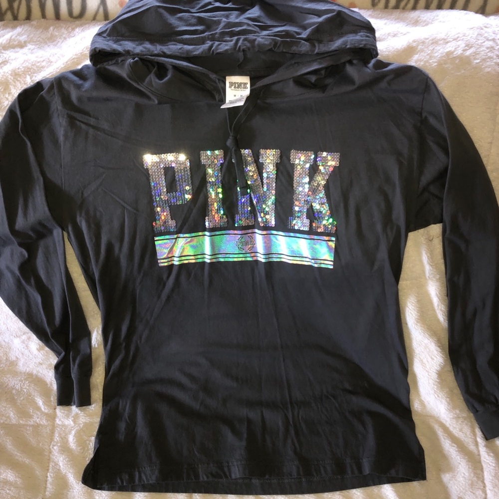 VS Pink Bling Holographic Hoodie